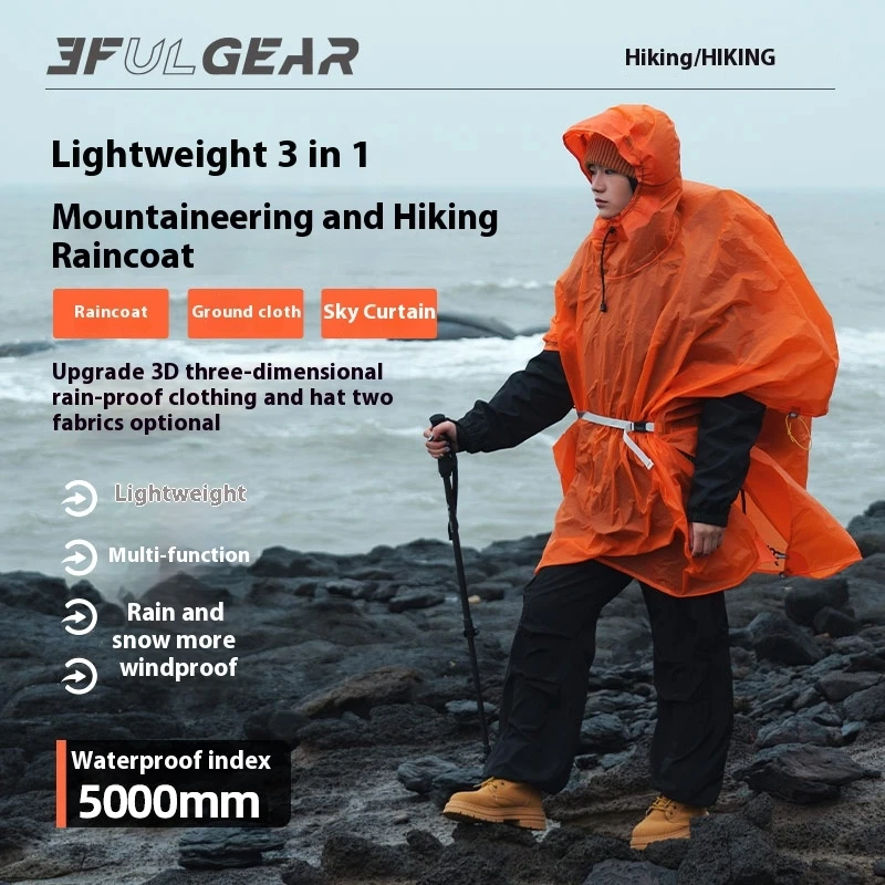 3F UL GEAR Ultralight Hiking R - Camping Rain Poncho recension och pris