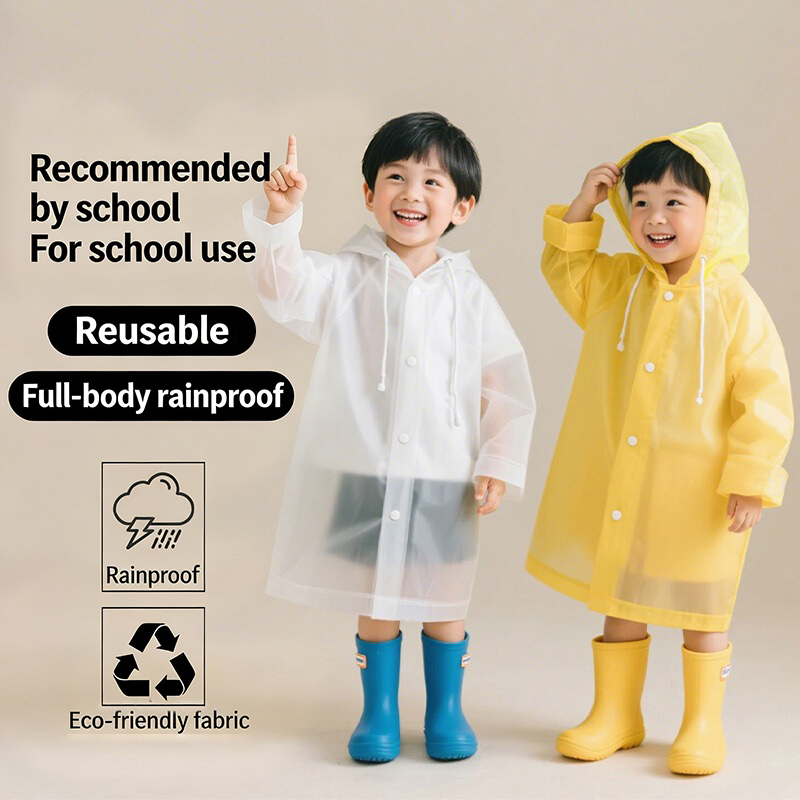 Disposable Raincoat for Kids E - Camping Rain Poncho recension och pris