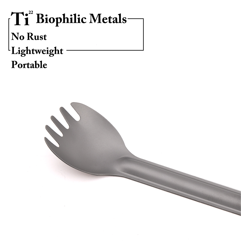 TiTo Titanium Spork Spoon Long - Outdoor Camping Dining Set recension och pris