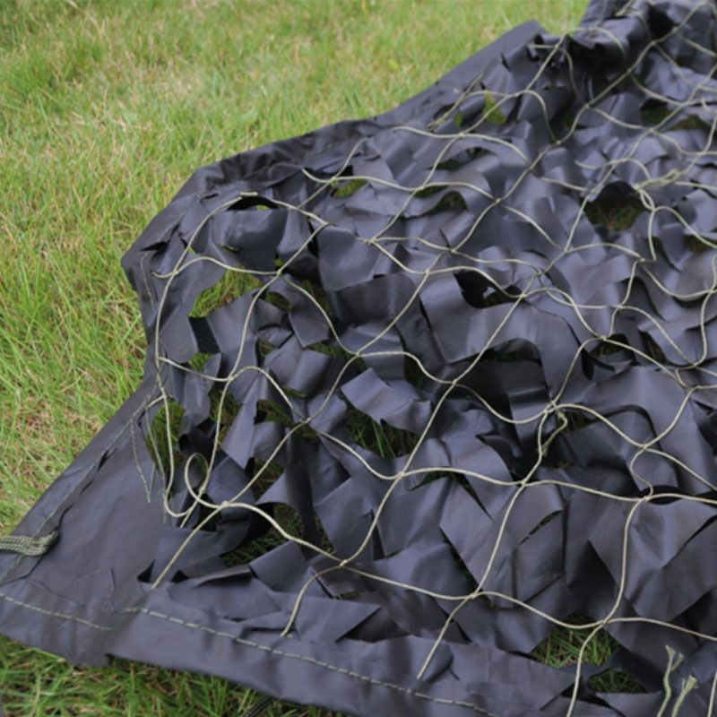 Black Camouflage Net with Grid - Outdoor Camping Exhibition recension och pris