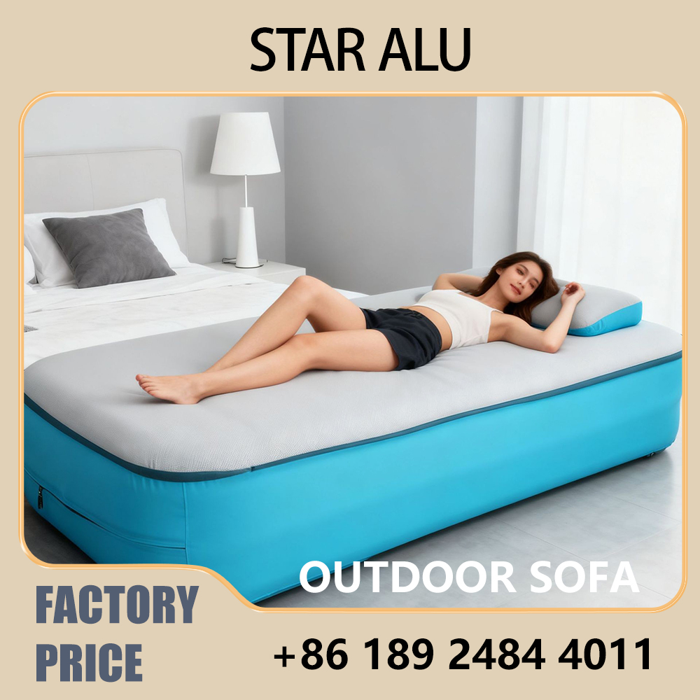 Inflatable Camping Mattress wi - Bed Outdoor Camping recension och pris