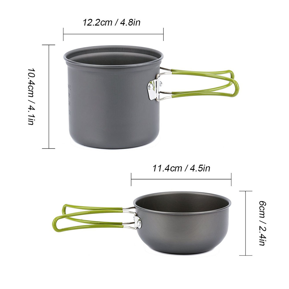 Ultralight Camping Pots Cookwa - Outdoor Camping Dining Set recension och pris