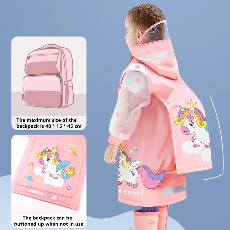Kids Raincoat Waterproof Rain  - Camping Rain Poncho recension och pris