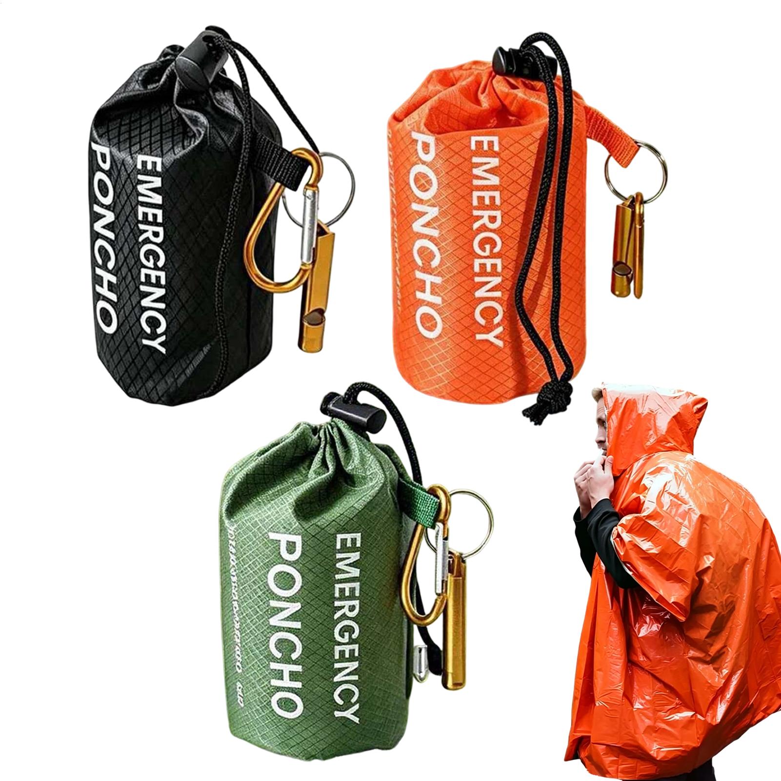 3pcs Survival Emergency Rain P - Camping Rain Poncho recension och pris