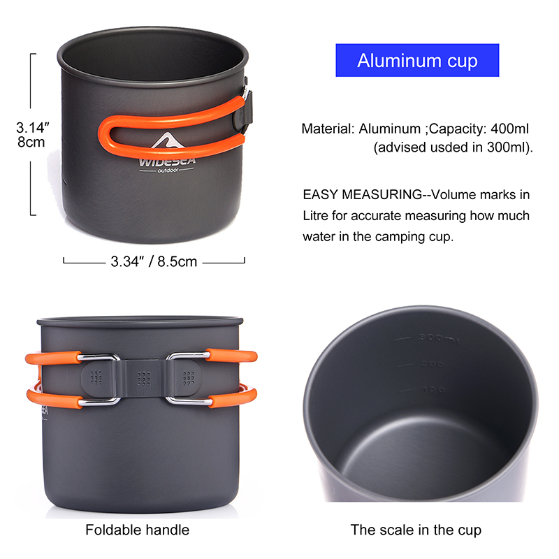 Widesea Camping Cookware Set O - Outdoor Camping Dining Set recension och pris