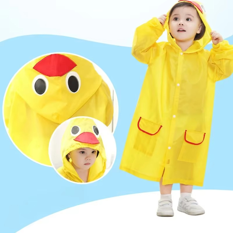 Kids Raincoat Cartoon Animal S - Camping Rain Poncho recension och pris