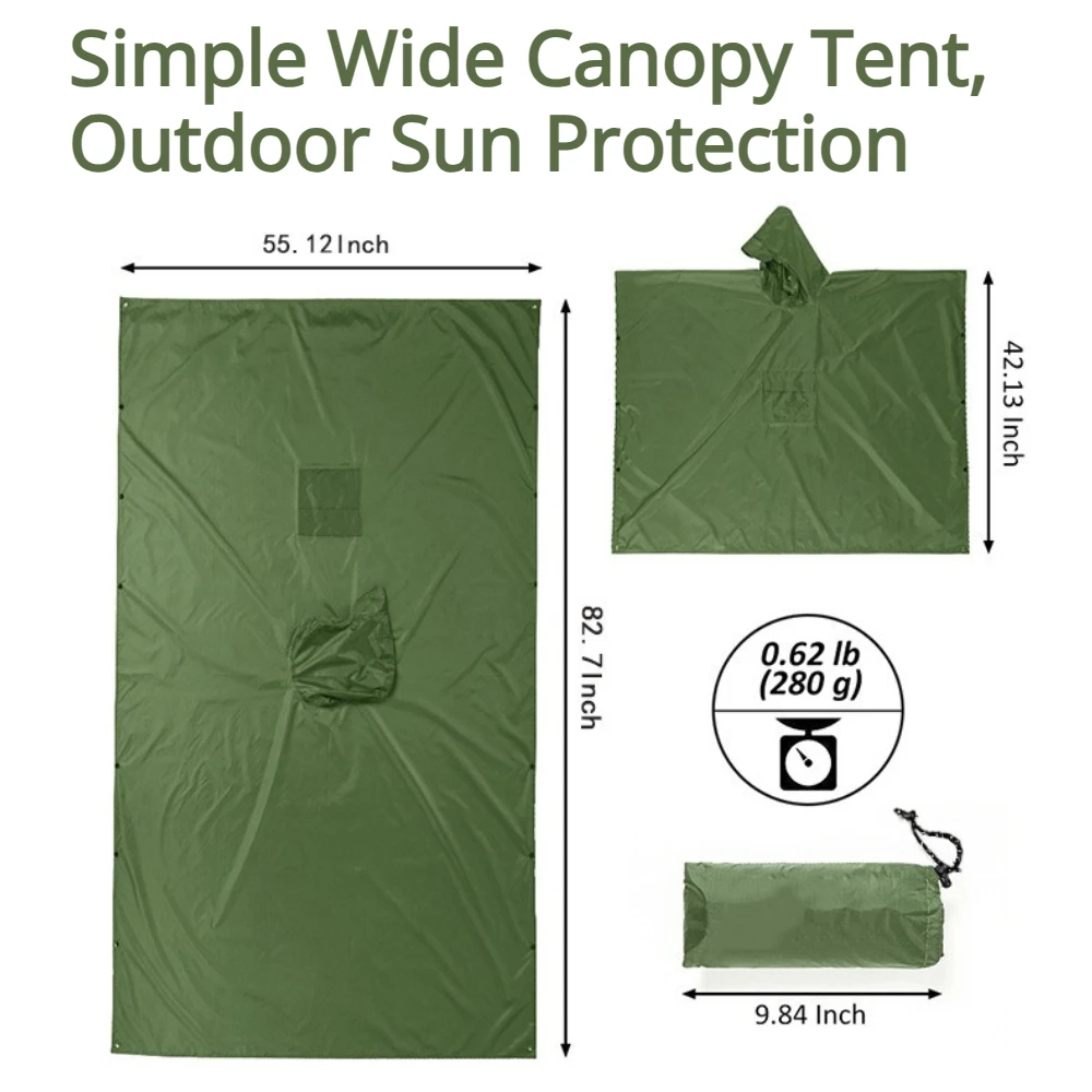2026 For Camping Hiking 3-in-1 - Camping Rain Poncho recension och pris