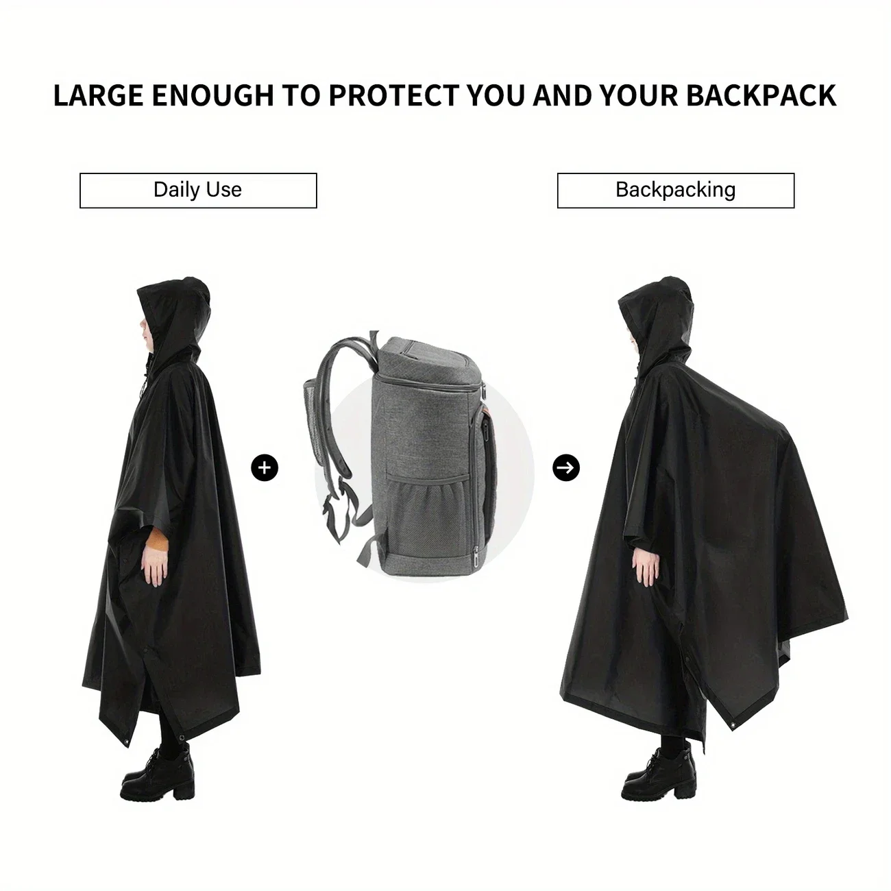 2026 For Camping Hiking 3-in-1 - Camping Rain Poncho recension och pris