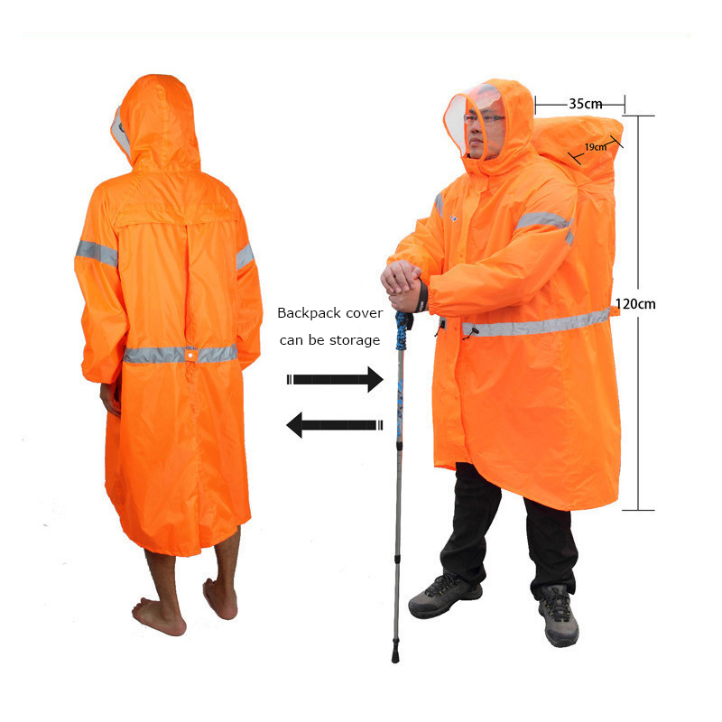 Unisex Reflective Outdoor Clim - Camping Rain Poncho recension och pris