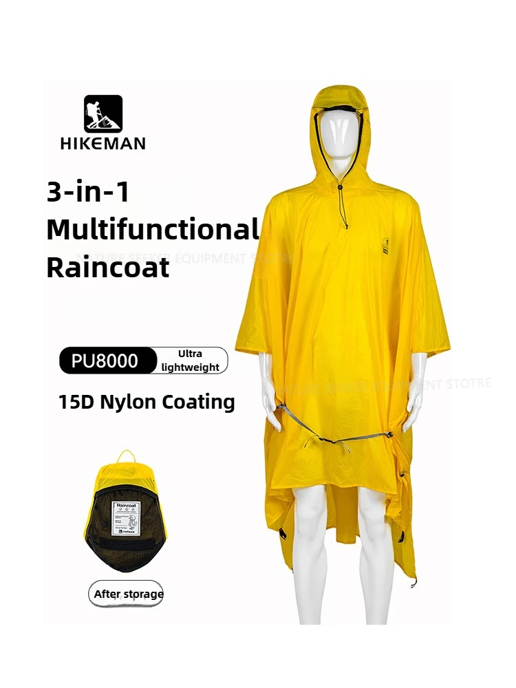 15D/210T Raincoat Waterproof R - Camping Rain Poncho recension och pris